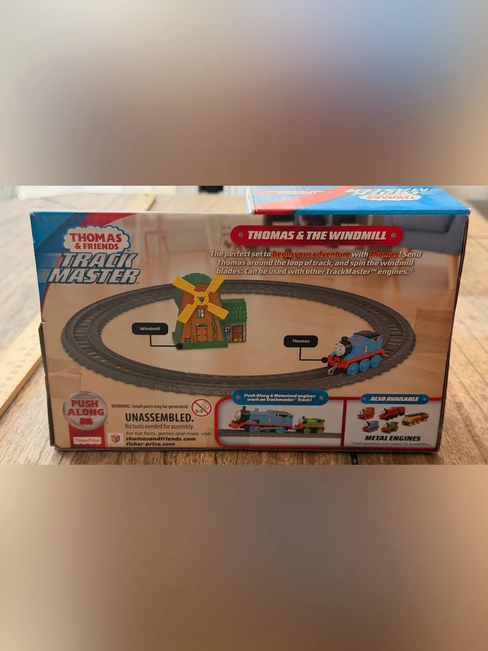 Thomas & Friends Blue Thomas Engine with Windmill - Kids Toy push along
